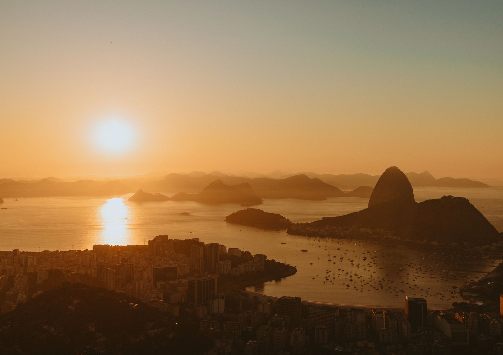 Sunset over Rio de Janeiro
